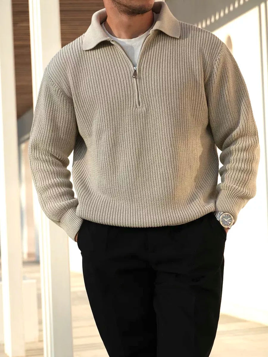 THE FABIO HALF ZIP SWEATER