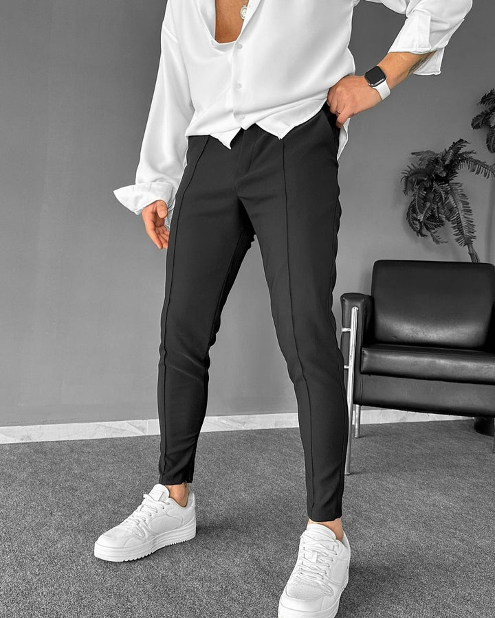 Prestigio | Wrinkle-Free Slim Fit Trousers