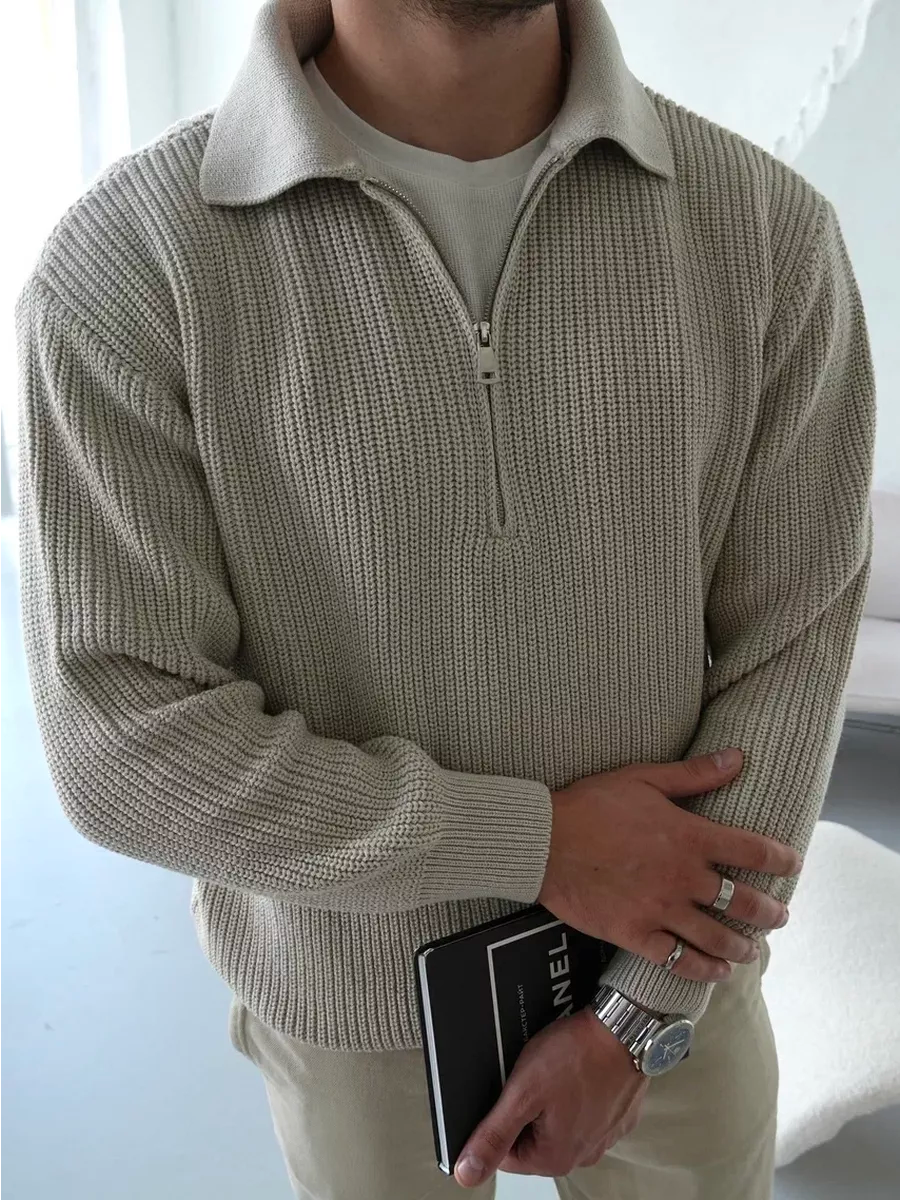 THE FABIO HALF ZIP SWEATER