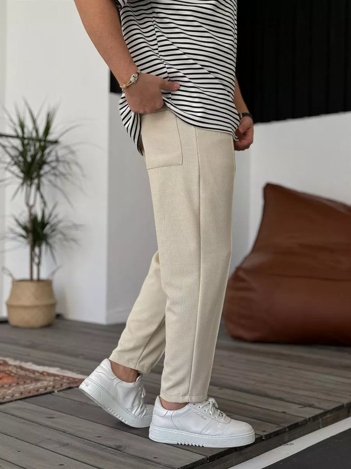 Veneto | Wrinkle-free Relaxed Fit Trousers