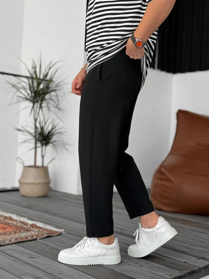 Veneto | Wrinkle-free Relaxed Fit Trousers