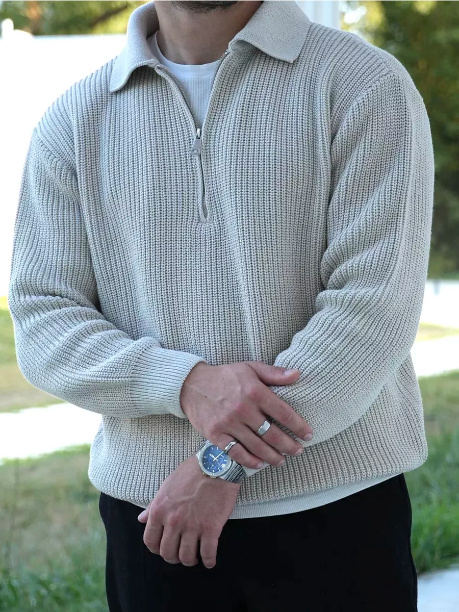 THE FABIO HALF ZIP SWEATER