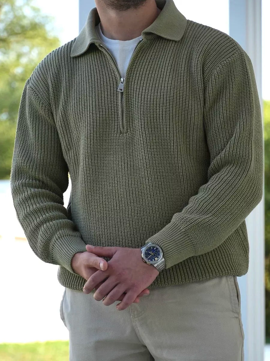 THE FABIO HALF ZIP SWEATER